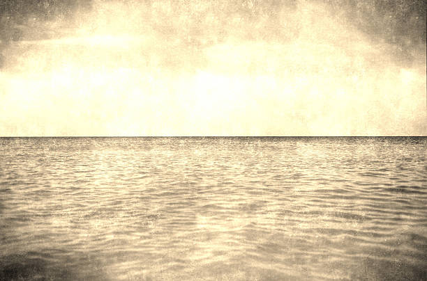 istock Old photo deserted beach 615623026