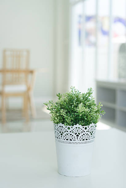 istock Vase flower on table is decorations in living room 615626594