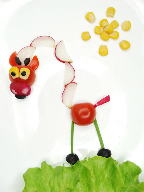 istock creative funny vegetable snack with radish 615627278