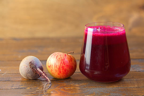 istock beet juice in glass on  table 615628312