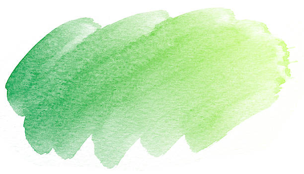 istock Abstract green watercolor background. 615628404