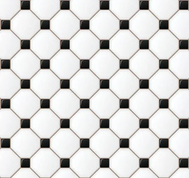 Vector illustration of floor tile design background