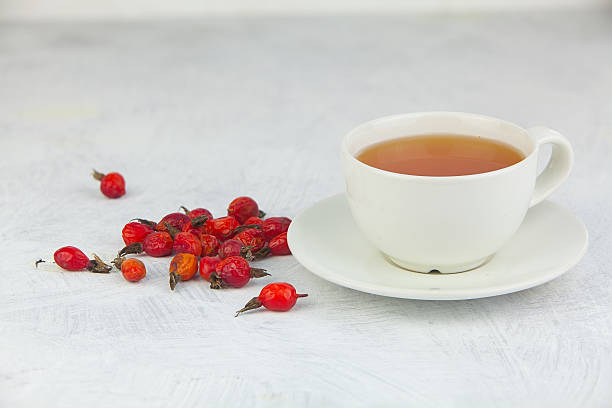 istock delicious hot tea from red rosehip 615634258