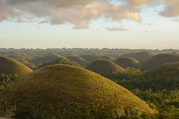 istock Sunset on the Chocolate Hills, Bohol, Philippines 615634798