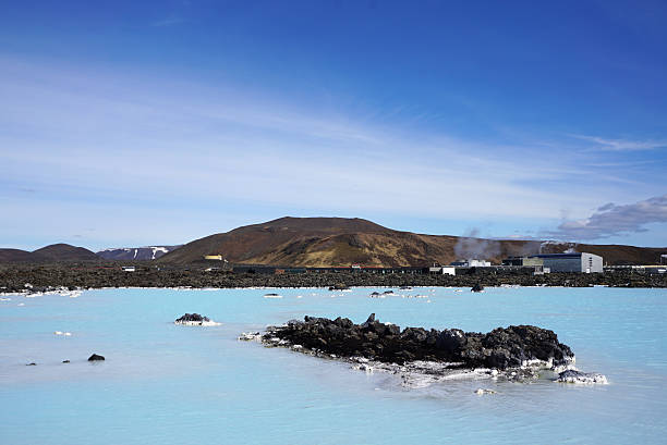 istock Beautiful  blue water at blue lagoon in Iceland 615635164
