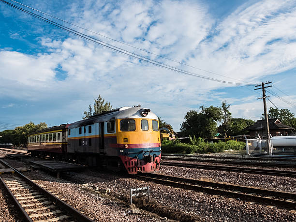 istock old vintafe thai train on the railway 615635410