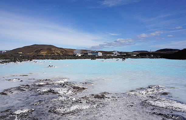 istock Beautiful  blue water at blue lagoon in Iceland 615635494