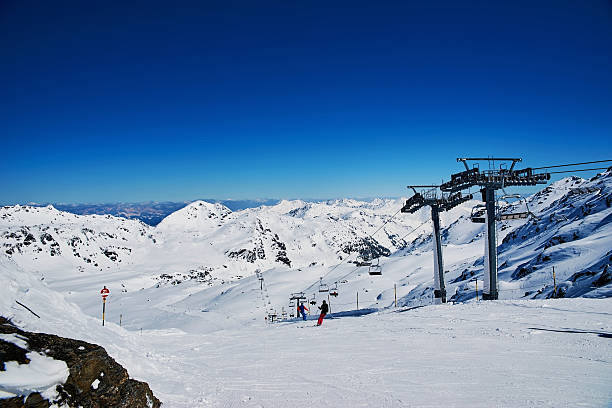 istock Slopes of skiing resort 615637154