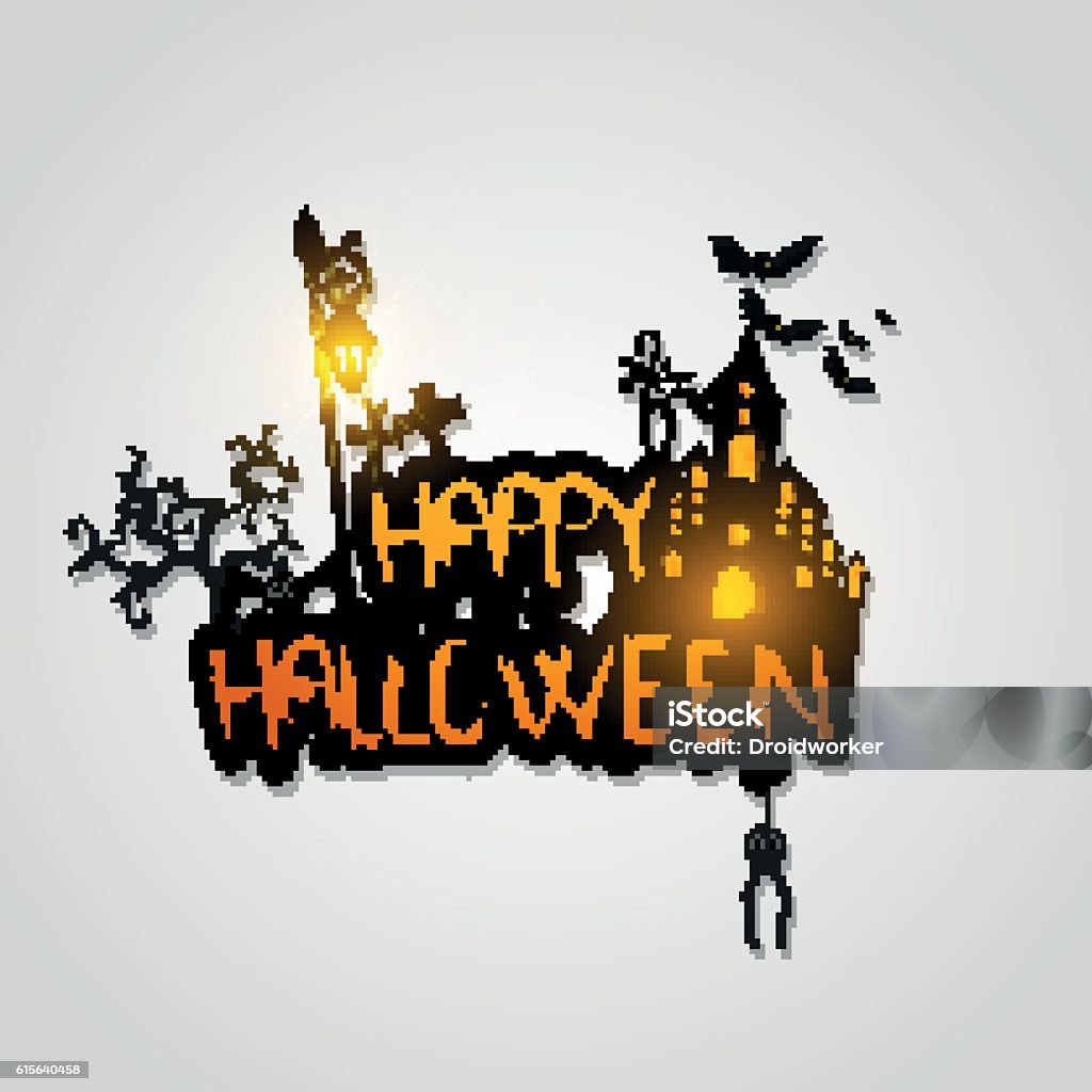 Happy Halloween design  - vector background Abstract stock vector