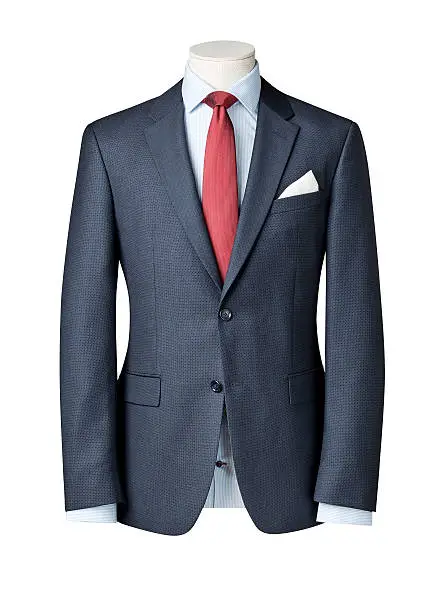 business suit on Mannequin isolated with clipping path.