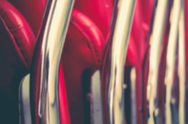istock Row of red chairs 615709892