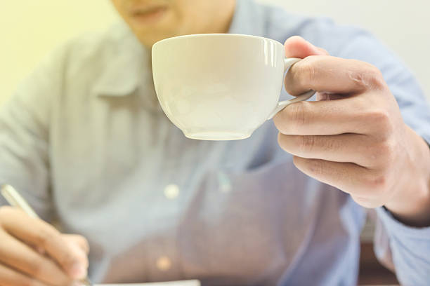 istock Woman drinking coffee in restaurant,cafe 615711836