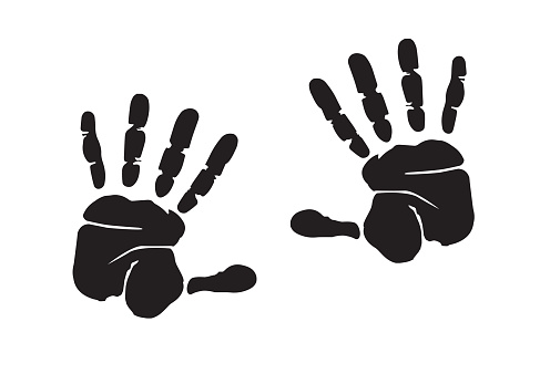 hands print illustration