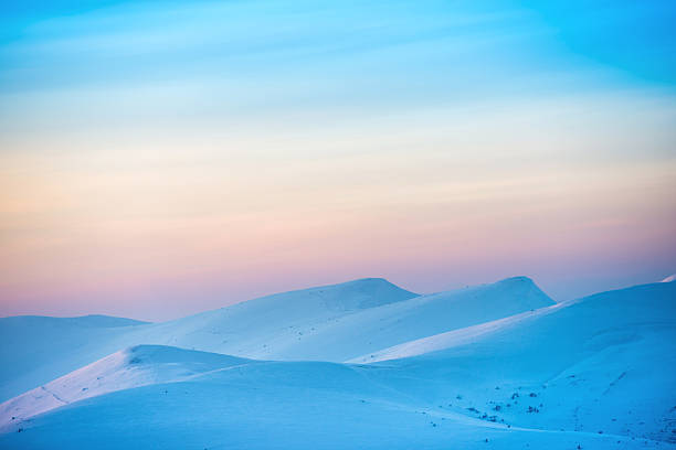 istock Landscape with sunset over hills 615714110