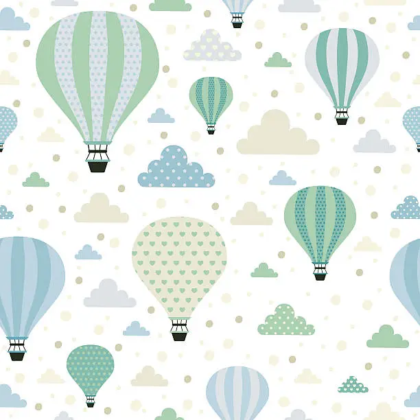 Vector illustration of Air balloons.