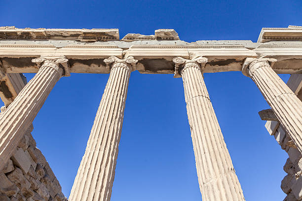 istock Ancient Columns of Erechtheion in Acropolis of Athens, Greece 615719708