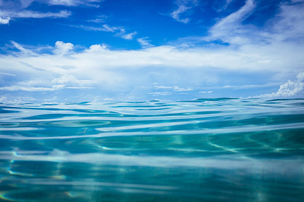 istock Water surface in the middle of the ocean 615728496