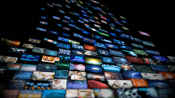 istock Media concept smart TV 615728692