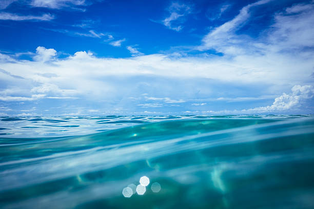 istock Water surface in the middle of the ocean 615728698