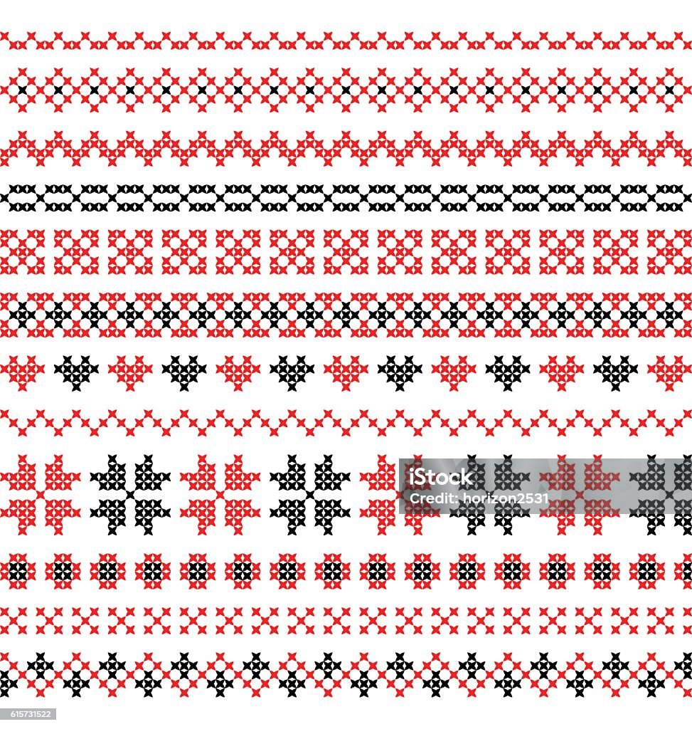 Cross Stitch Pattern Vector Cross Stitch Pattern Vector Stock Illustration - Download Image Now ...