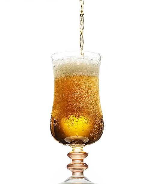 istock cold beer in a glass on a gray background 615732944