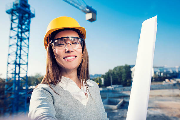 Woman civil engineer or architect