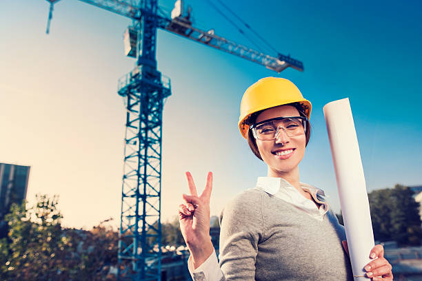 istock Woman civil engineer or architect 615733434