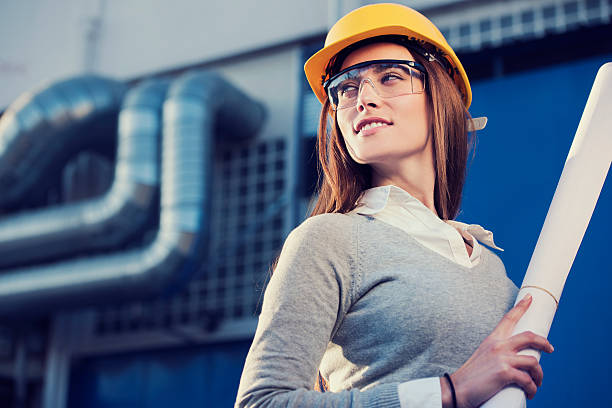 istock Woman civil engineer or architect 615733762