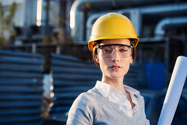 istock Woman civil engineer or architect 615733996