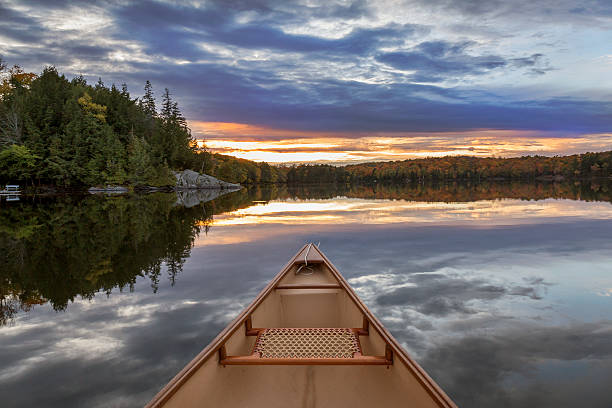 istock Canoe Bow at Sunset - Ontario, Canada 615736118