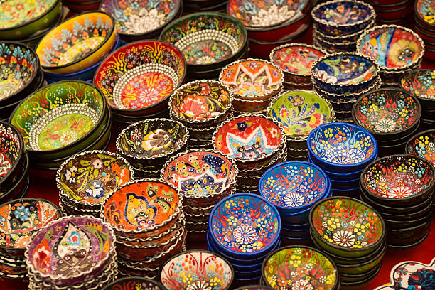 istock handmade colorful traditional Turkish ceramic plates 615739022