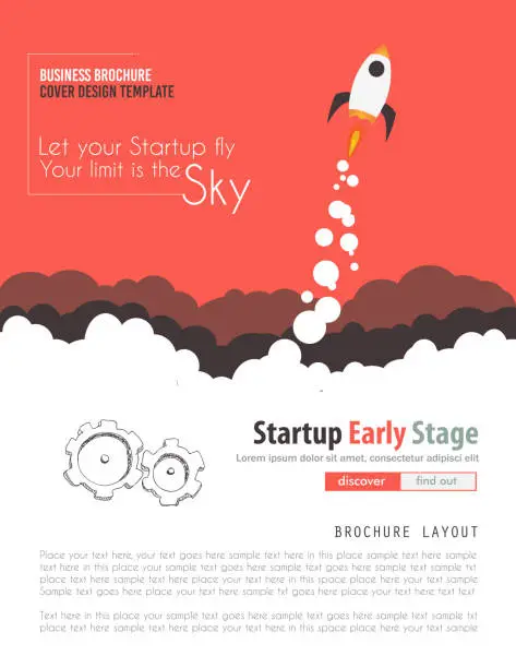 Vector illustration of Startup Landing Webpage or Corporate Design Covers