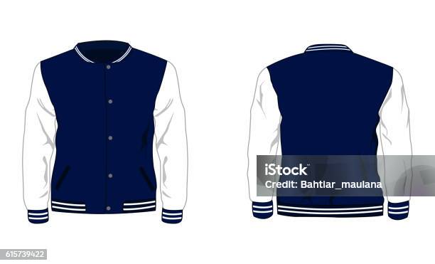 Sport Varsity Jacket Stock Illustration - Download Image Now - Jacket, Letterman Jacket, Baseball - Sport