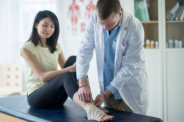 istock Physical Therapy for an Injured Foot 615739818