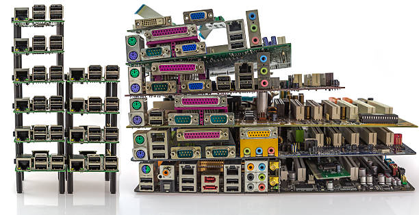 comparison of new and old PC motherboards