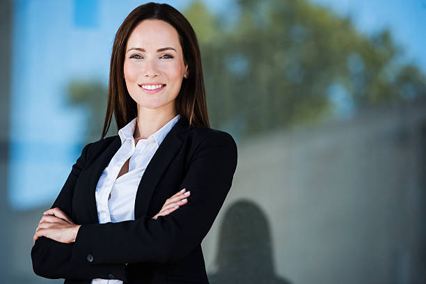 istock Business woman smiling 615743428