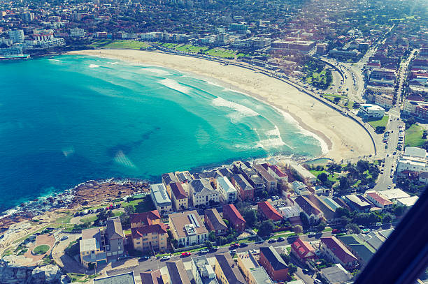 istock Aerial view of Bondi beach and North Bondi 615745314