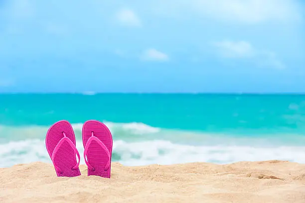 Photo of Slippers on the beach