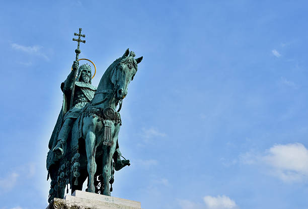 istock Szent Istvan statue in Budapest 615796940