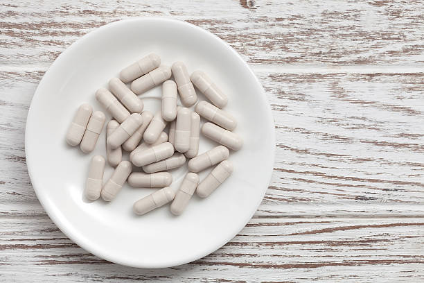 istock glutathione supplement antioxidant still life flat lay 615798850