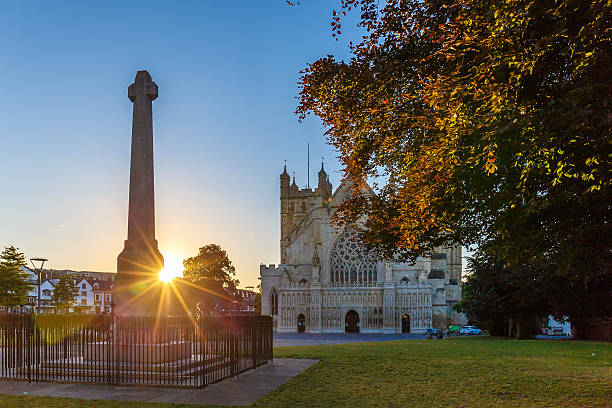 엑서터의 오래된 센터 (데본) - england cathedral church architecture 뉴스 사진 이미지