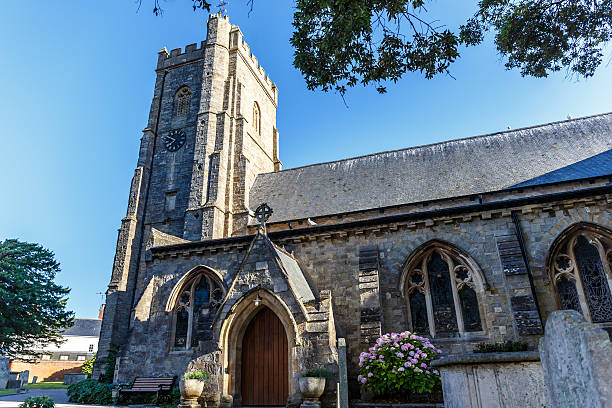 istock Center of Exmouth city in Devon 615802908