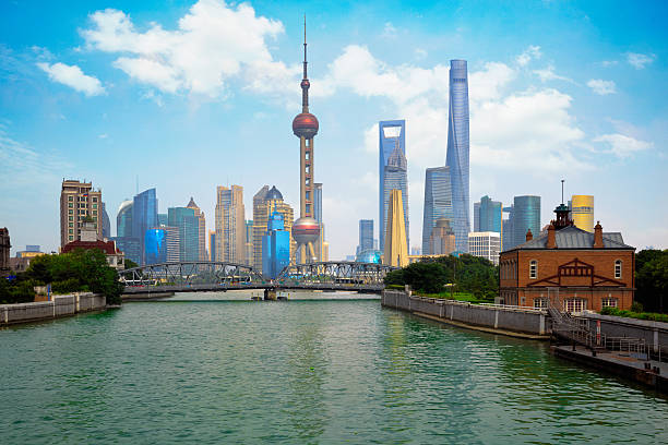 istock Shanghai city skyline 615804766