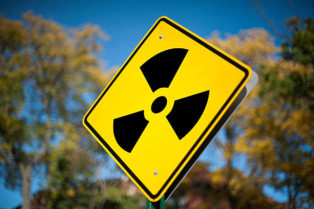 Radioactive sign / Warning sign (Click for more) stock photo