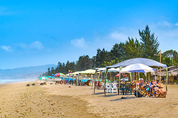 Olon Beach Santa Elena Ecuador stock photo