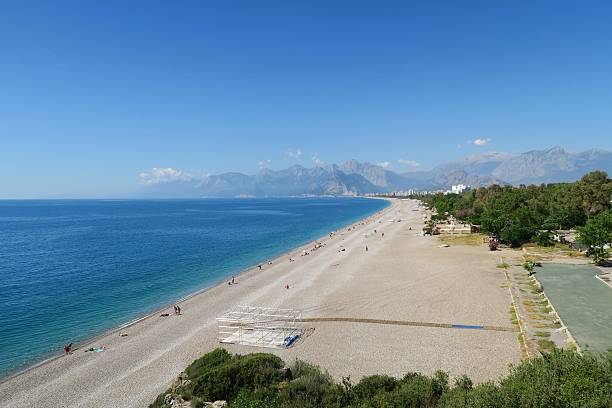 istock The 100m wide Konyaalti Beach on a Spring Day in 615808036