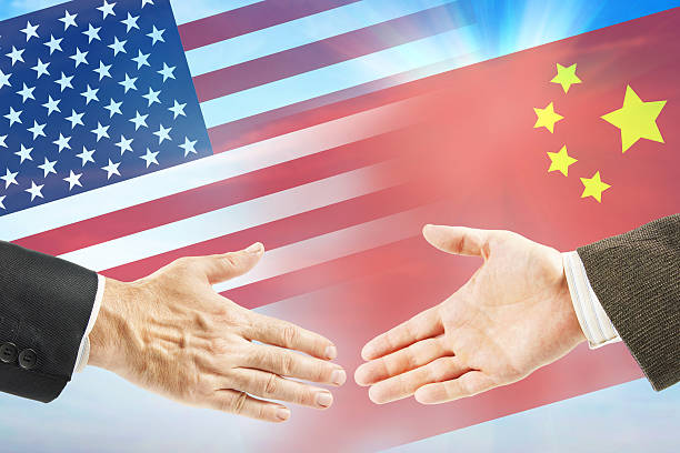 istock Friendly relations between United States and China 615808484