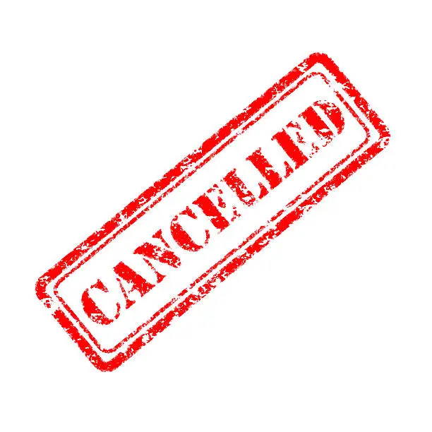 Photo of cancelled rubber stamp