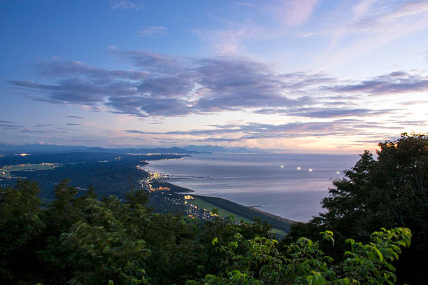 From Yahiko mountain top in sanjo, niigata Japan Sado stock pictures, royalty-free photos & images