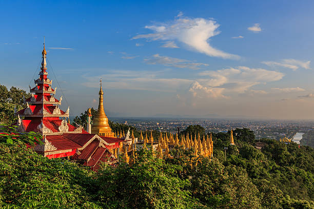 istock Mandalay city, Mandalay Hill 615815680